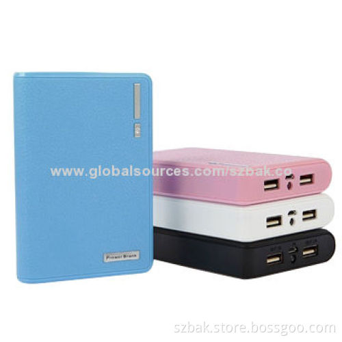 Purse Power Banks, 8,800mAh Capacity, 5V/1A Input, 5V/1/2A Output, Sized 115*80*21mm